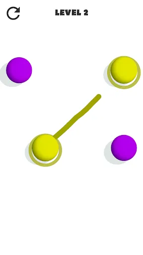 Gameplay screenshot 2 from Connect Balls - Line Puzzle - - Puzzle game